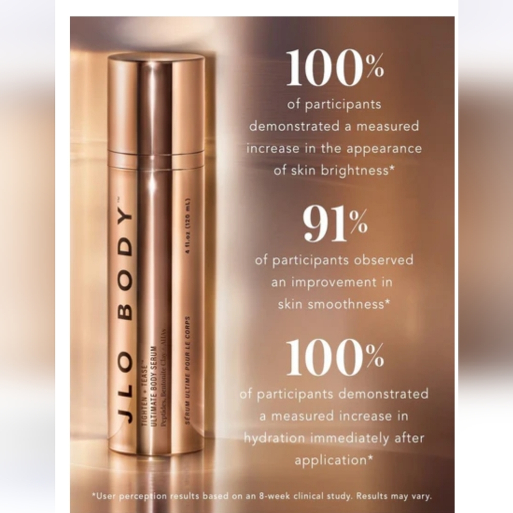 JLO Beauty -Ultimate Body Serum TIGHTEN + TEASE® NEW, SEALED 4 FL OZ - Picture 3 of 5